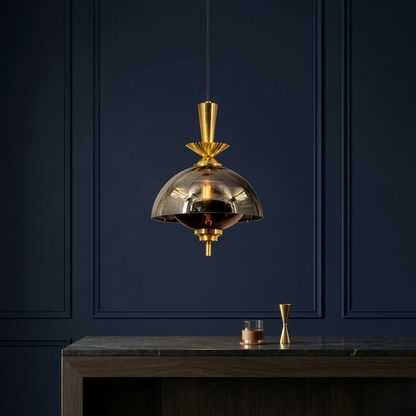 The Ash-Glazed Pearl Pendant Light