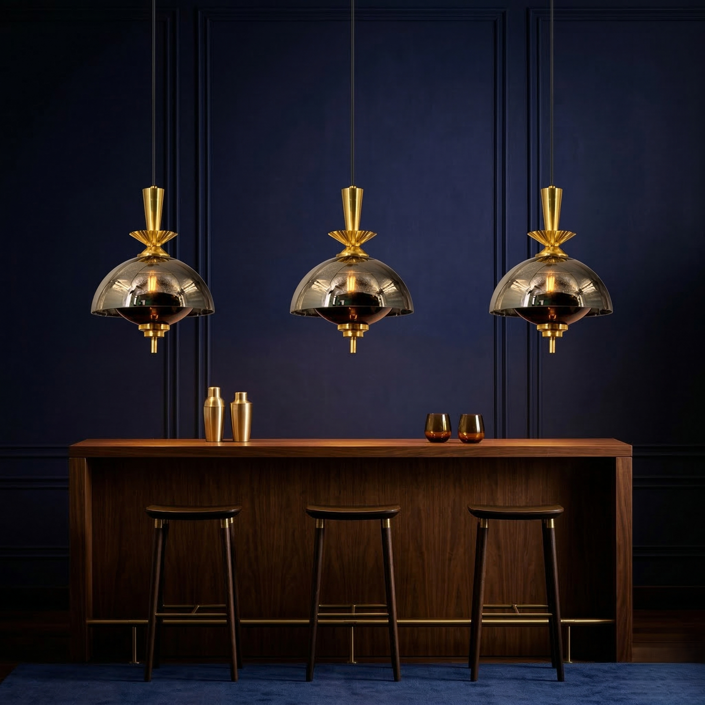 The Ash-Glazed Pearl Pendant Light