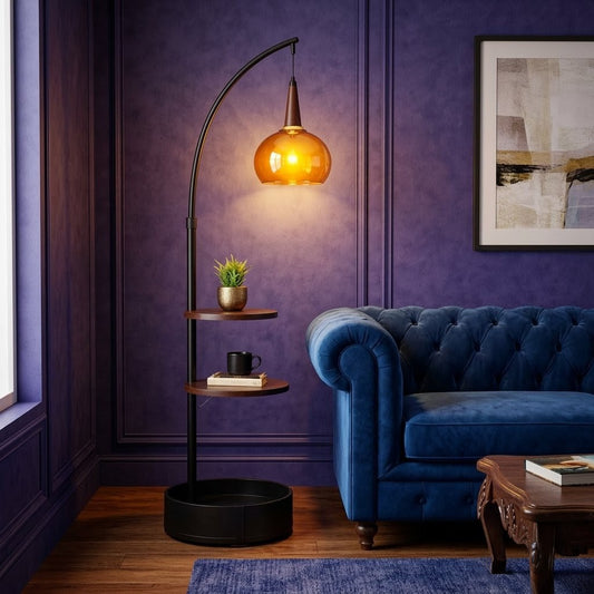 Orange Empress Floor Lamp