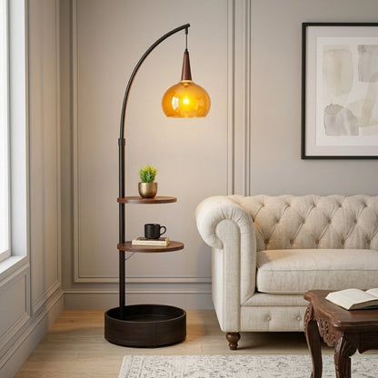 Orange Empress Floor Lamp