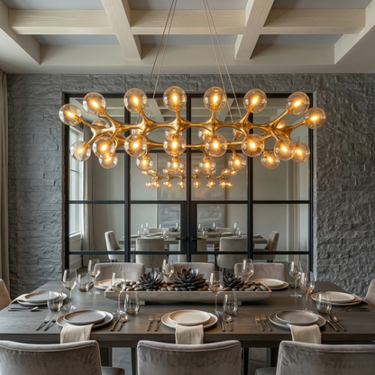 Golden Vespera Dining Chandelier