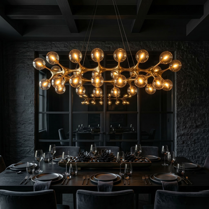 Golden Vespera Dining Chandelier