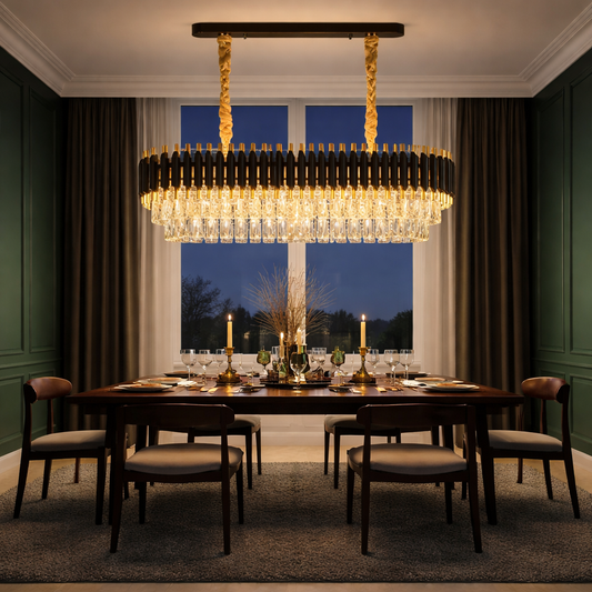 Eclipse Crystal Dining Chandelier
