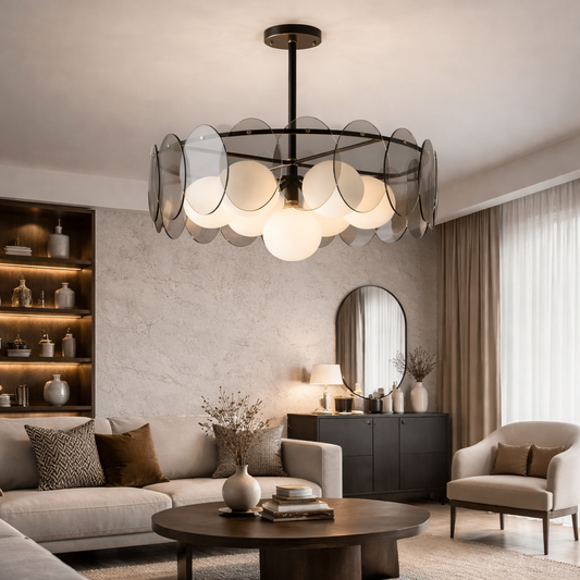 Modern Minimalist Round Chandelier
