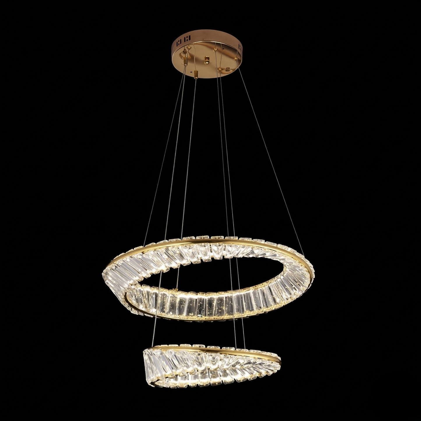 Modern Crystal Ring Chandelier