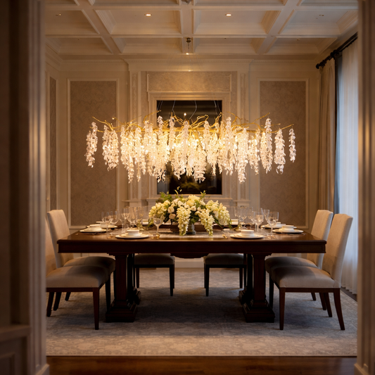 The Crystal Petal Dining Chandelier