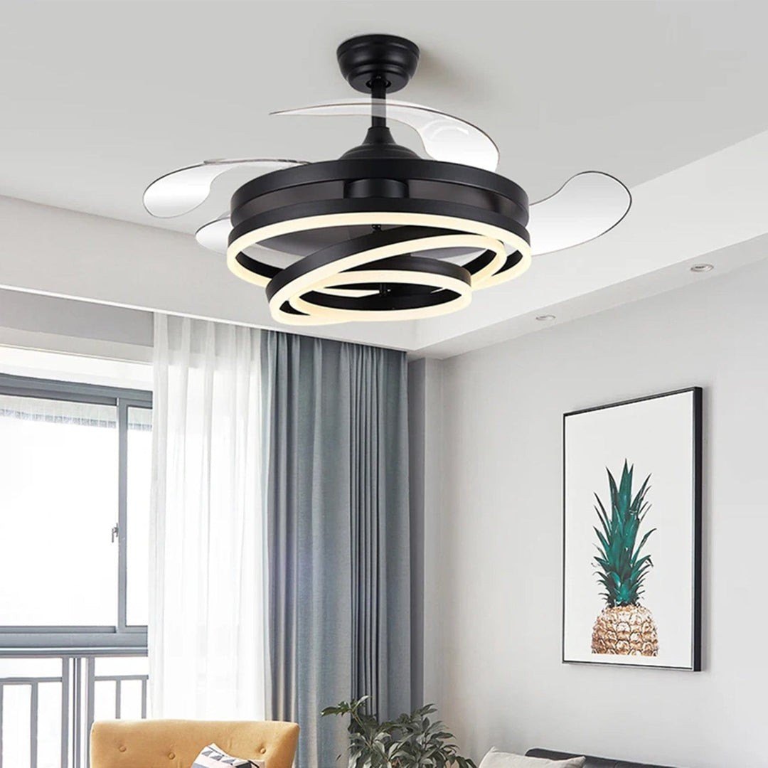 Black Glimmer Blade Ceiling Fan