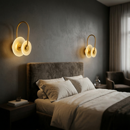 Golden Bloom Wall Light