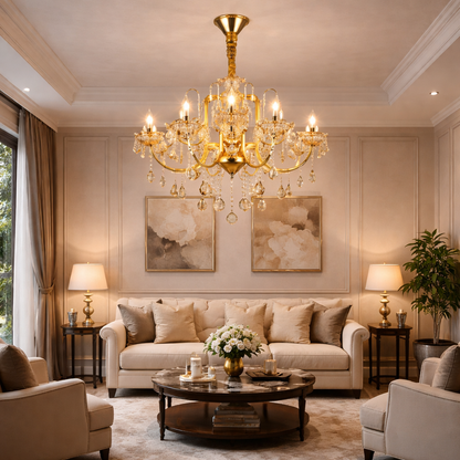 Luxe Wisteria Crystal Chandelier