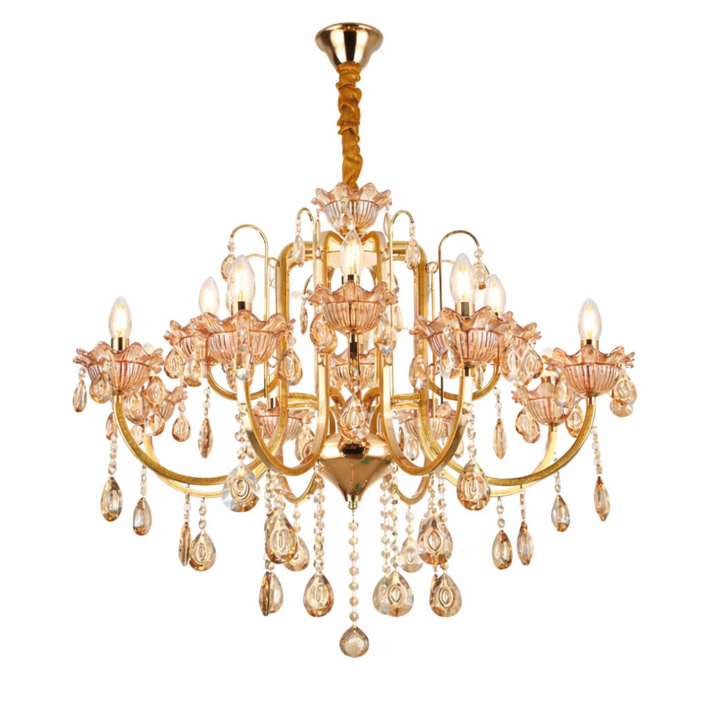 Luxe Wisteria Crystal Chandelier