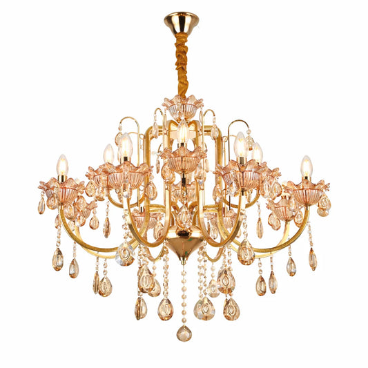 Luxe Wisteria Crystal Chandelier