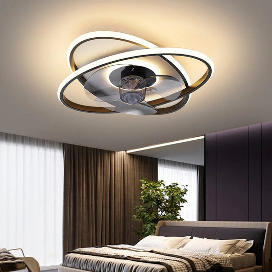 Modern Orbital Ring Ceiling Fan