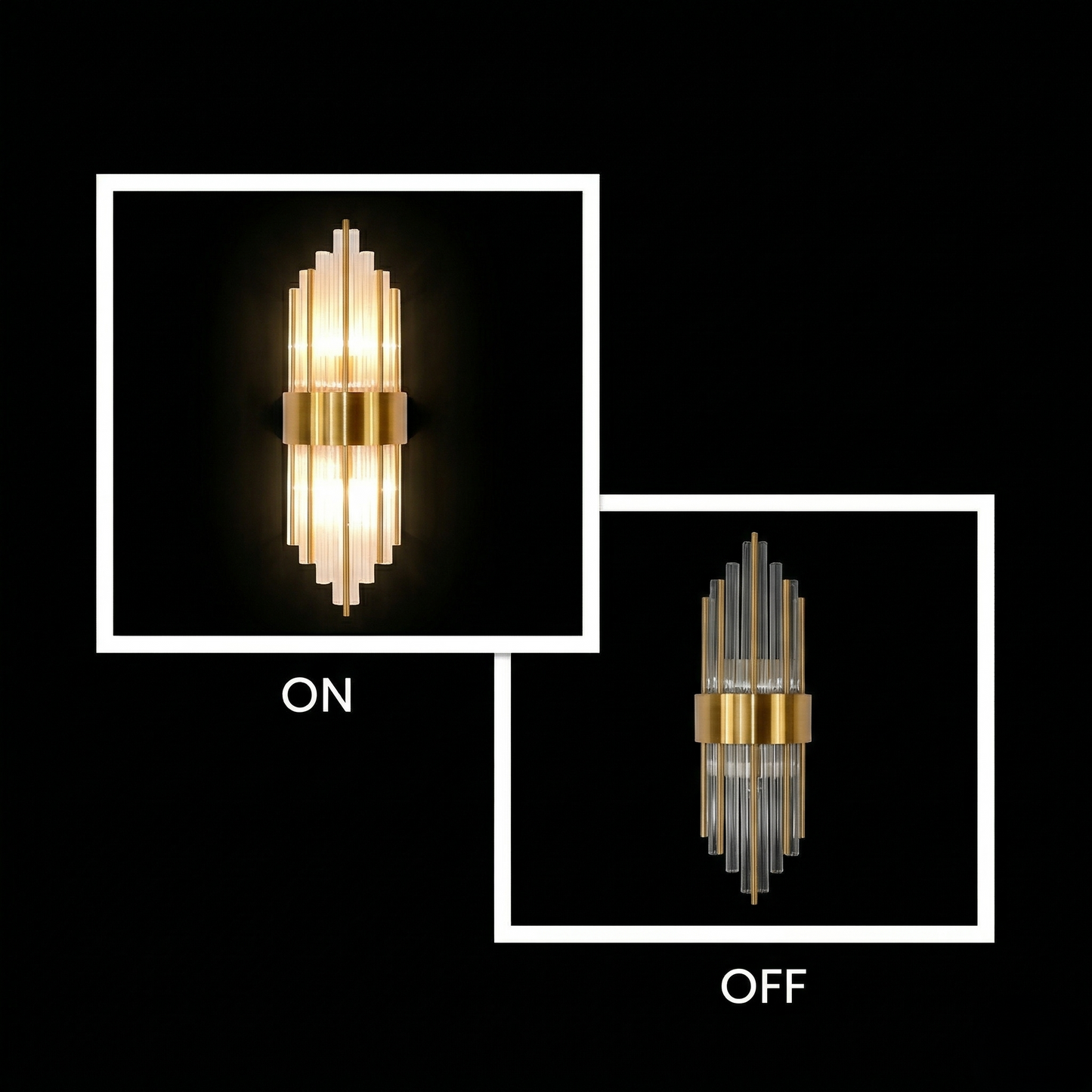 Aura Glass Wall Light