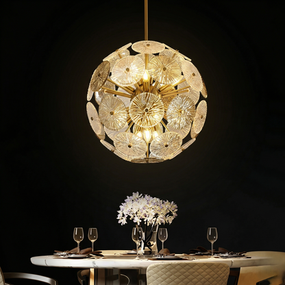 Sunburst Globe Chandelier