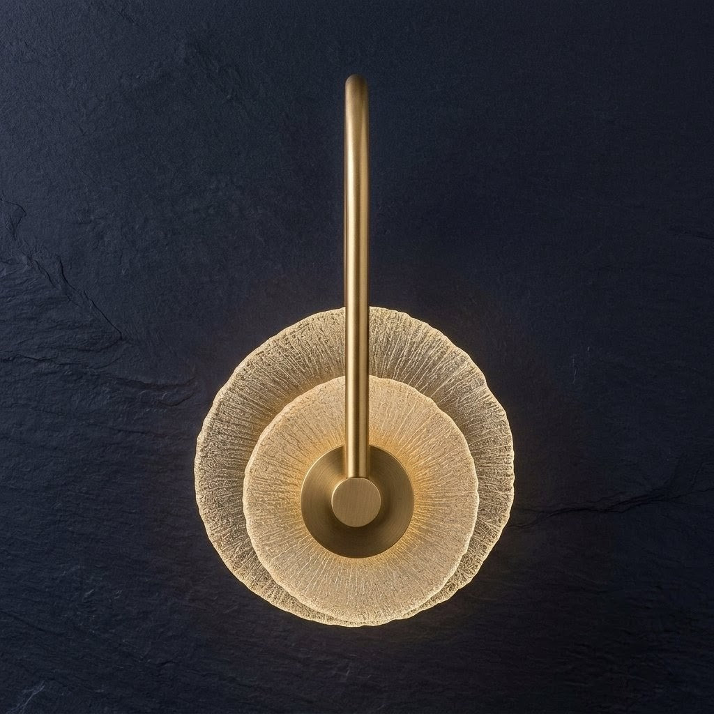 Golden Bloom Wall Light