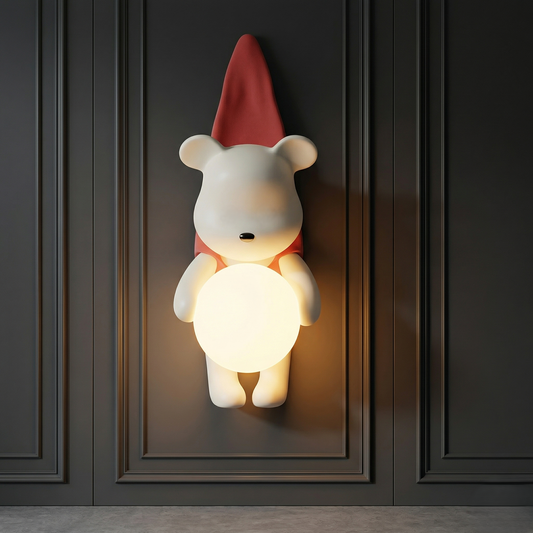 Gilded Bear Wall Light