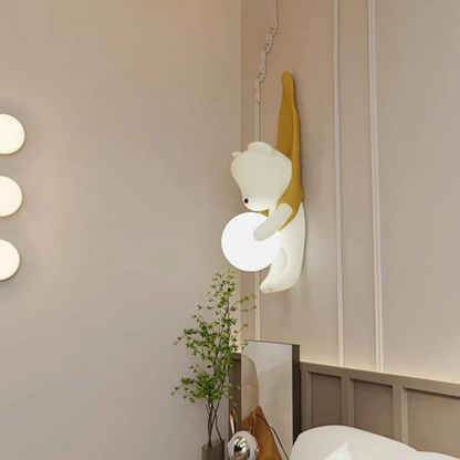 Gilded Bear Wall Light