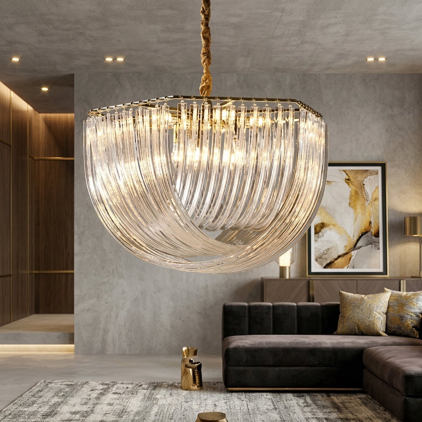 Elysian Drop Round Chandelier