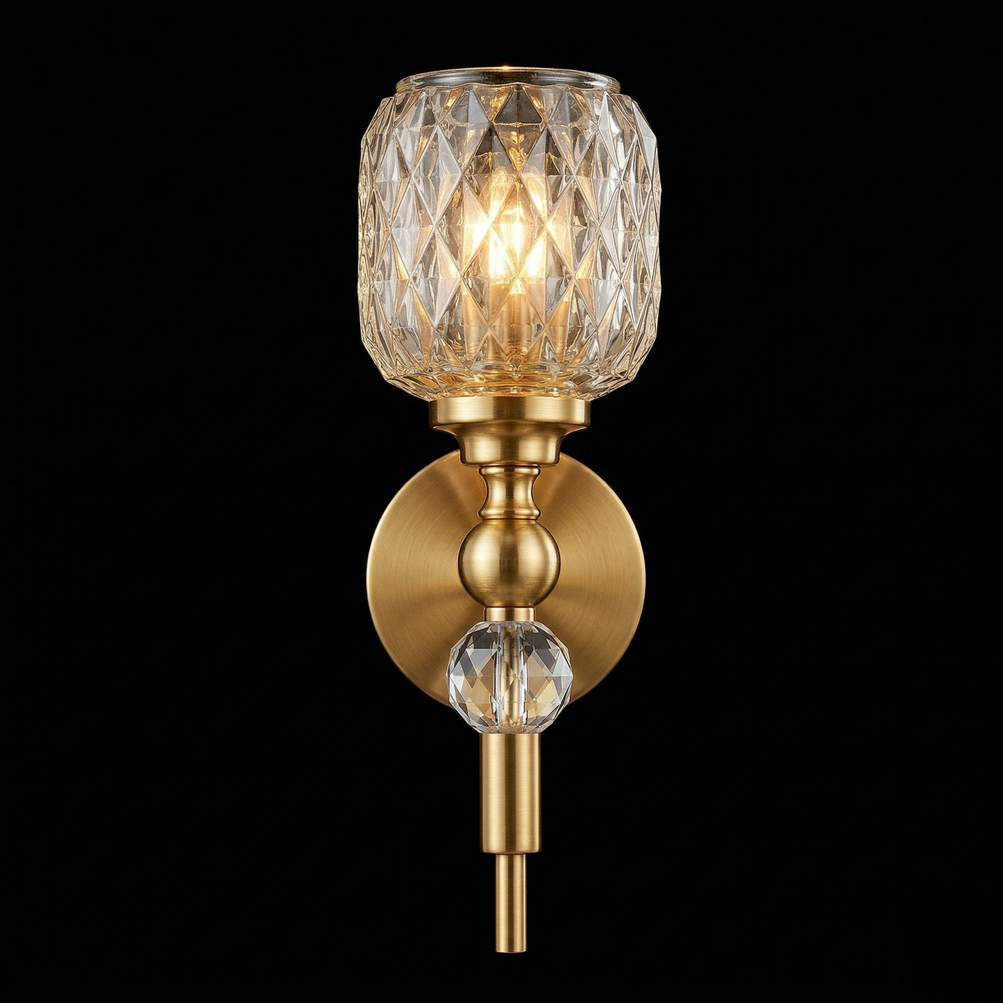Elara Brushed Gold Wall Light