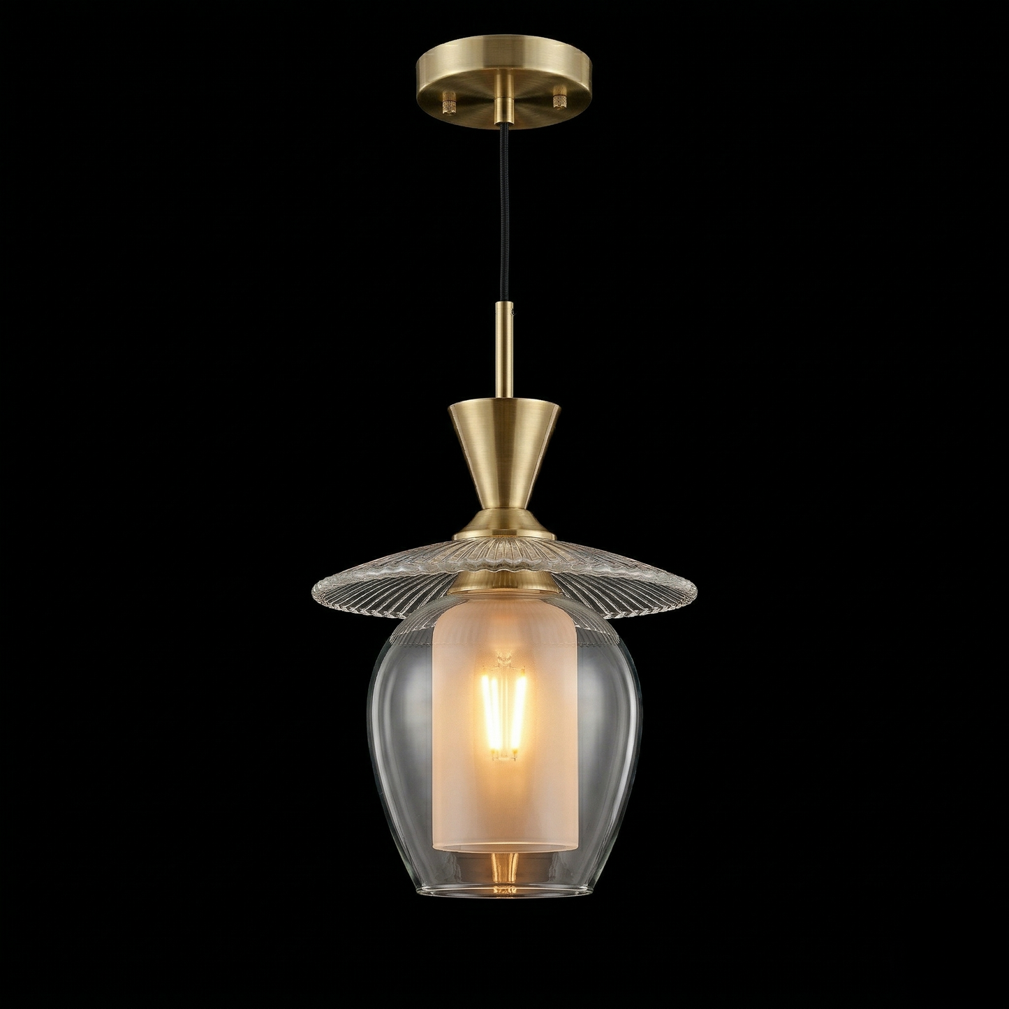 The Aurelia Glass Pod Pendant Light