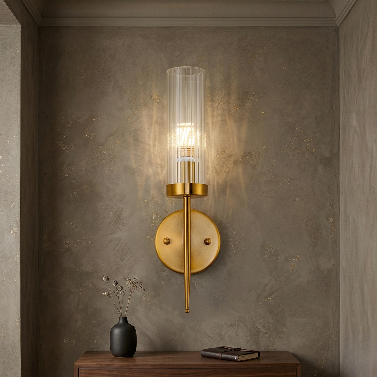 The Astra Fluted Wall Light