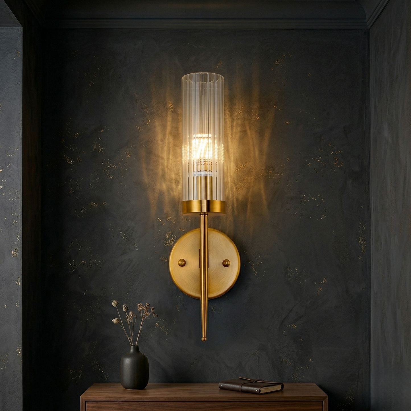 The Astra Fluted Wall Light