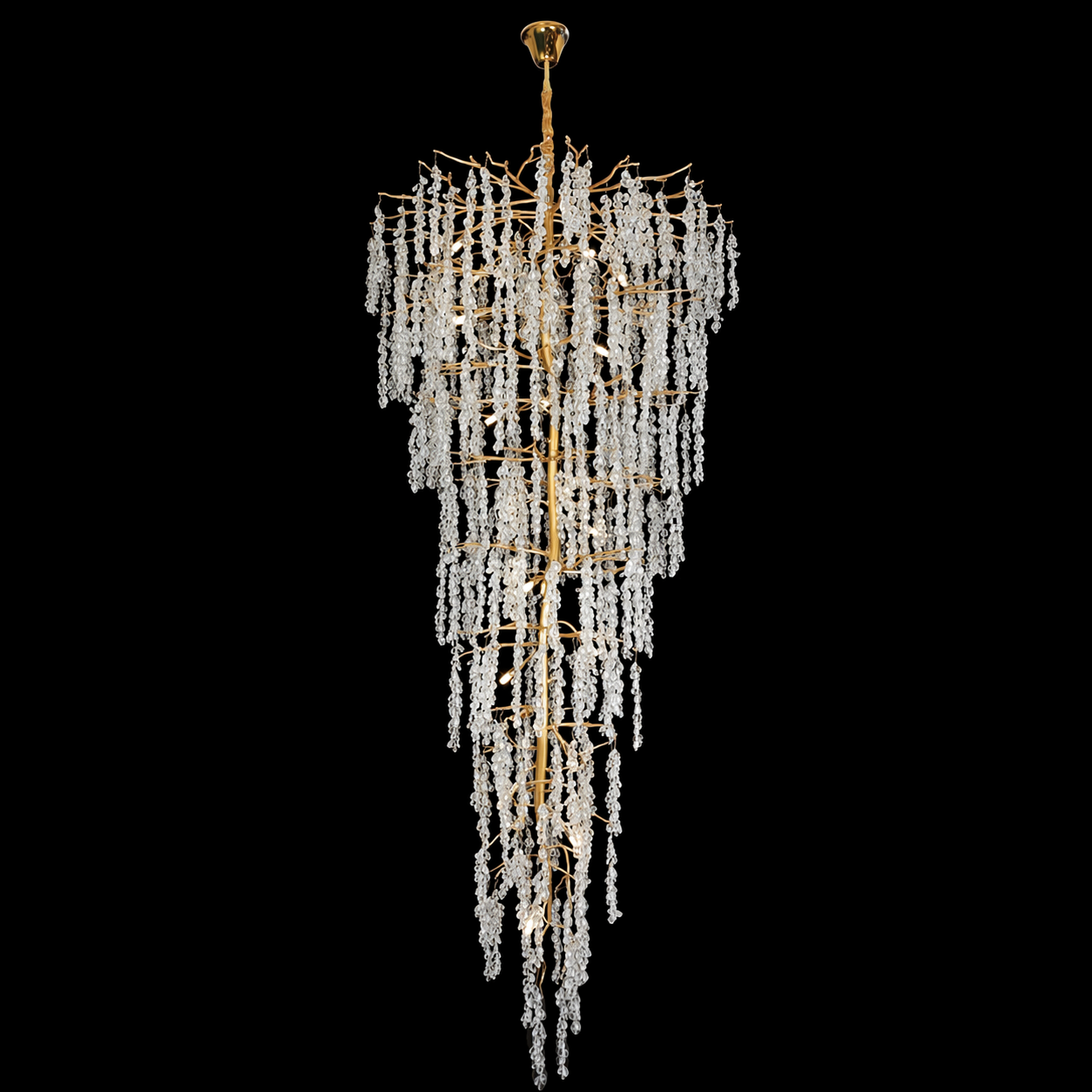 The Crystal Petal Duplex Chandelier