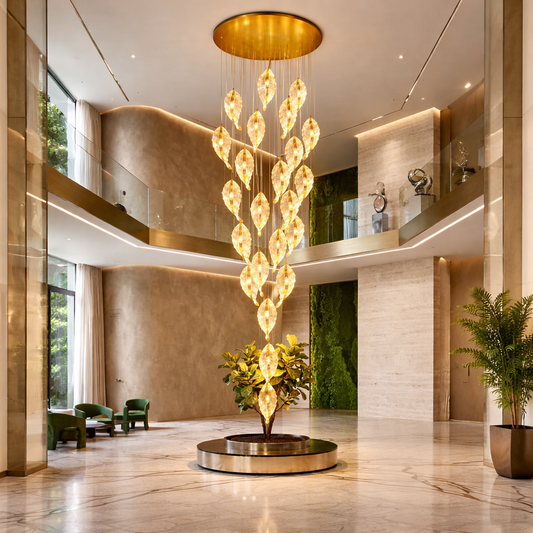 Falling Leaf Duplex Chandelier