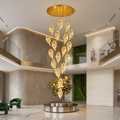 Falling Leaf Duplex Chandelier
