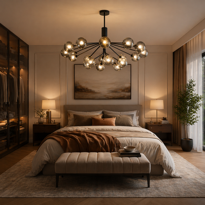 Orbis Glass Chandelier