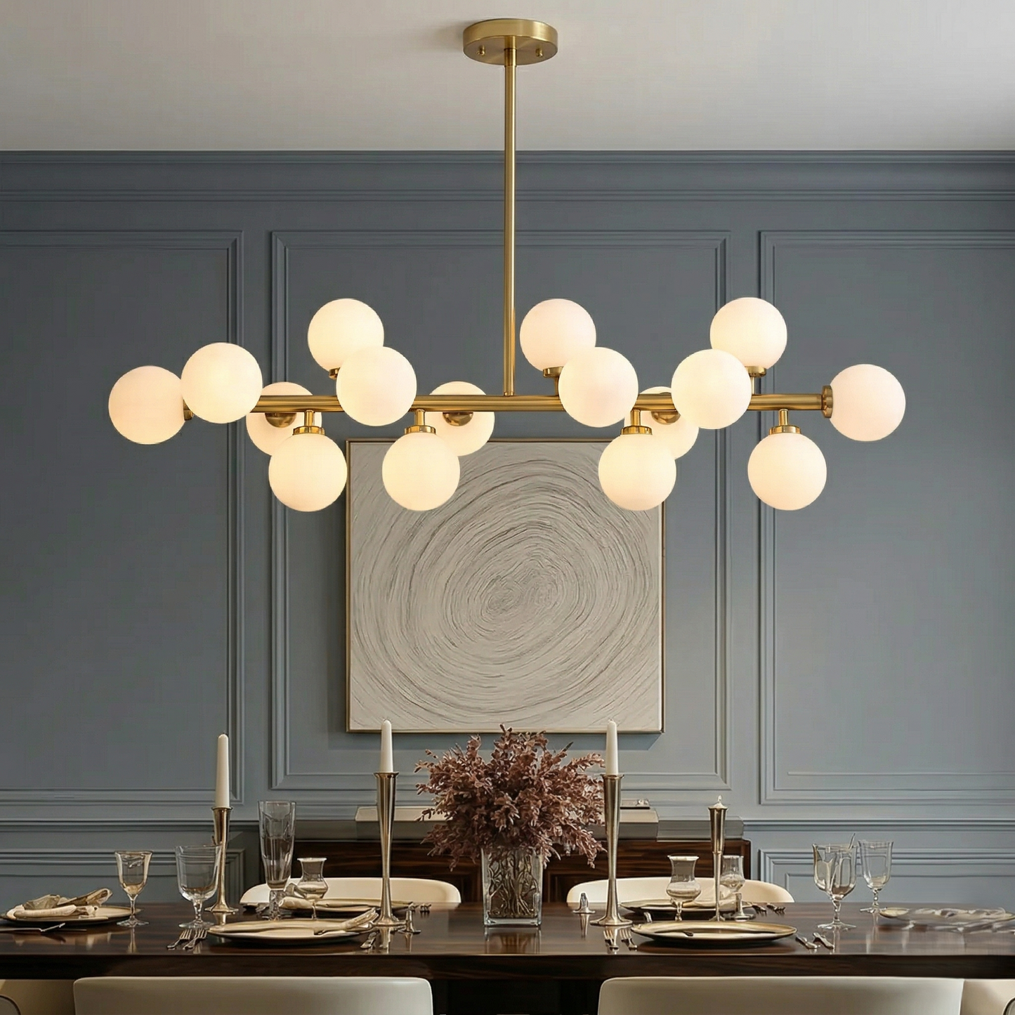 Milky Moon Dining Chandelier
