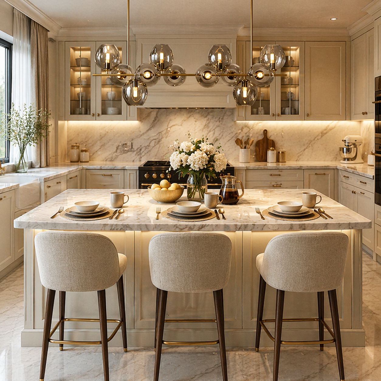 The Orbit Dining Chandelier