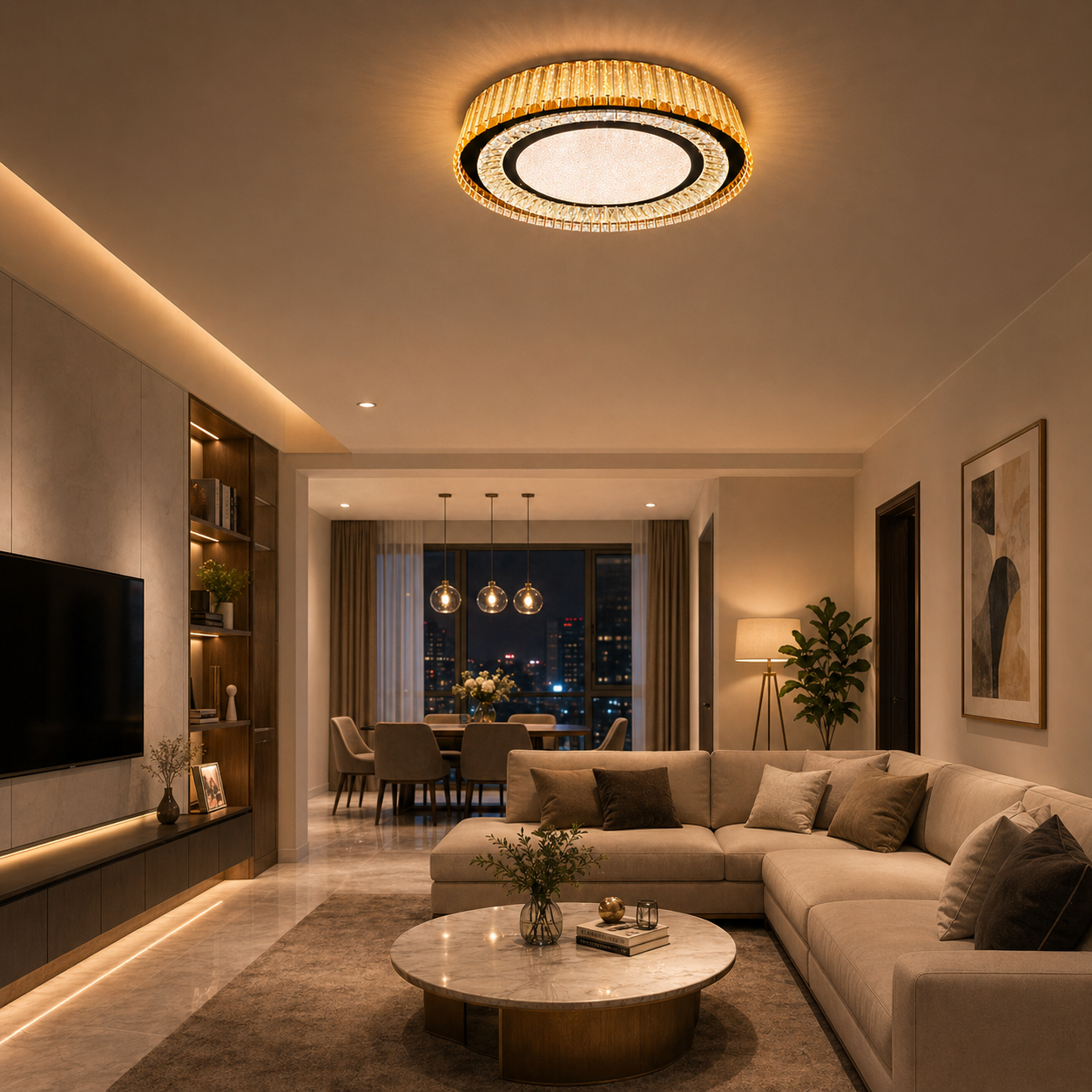 Royale Ring Flush Mount Ceiling Light