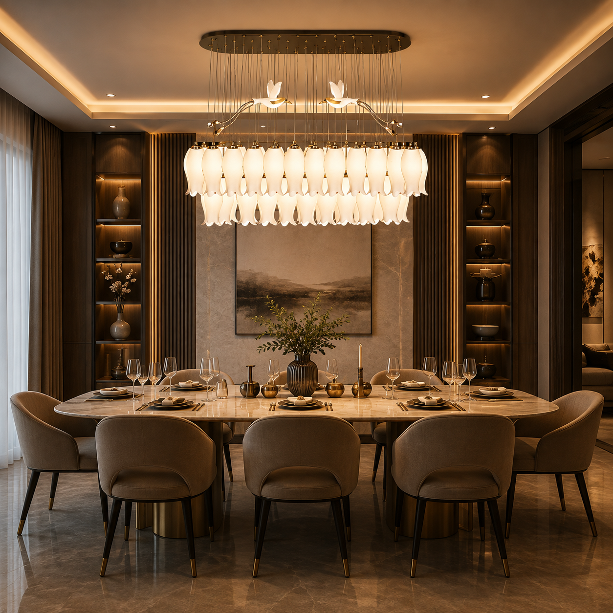 Celestial Nest Dining Chandelier