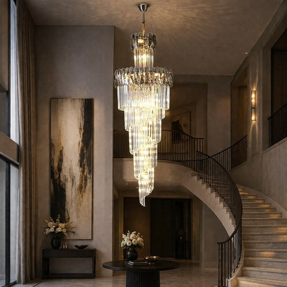 Luminous Creations Long Crystal Chandelier