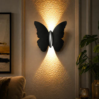 Modern Butterfly Dual-Emission LED Wall Light