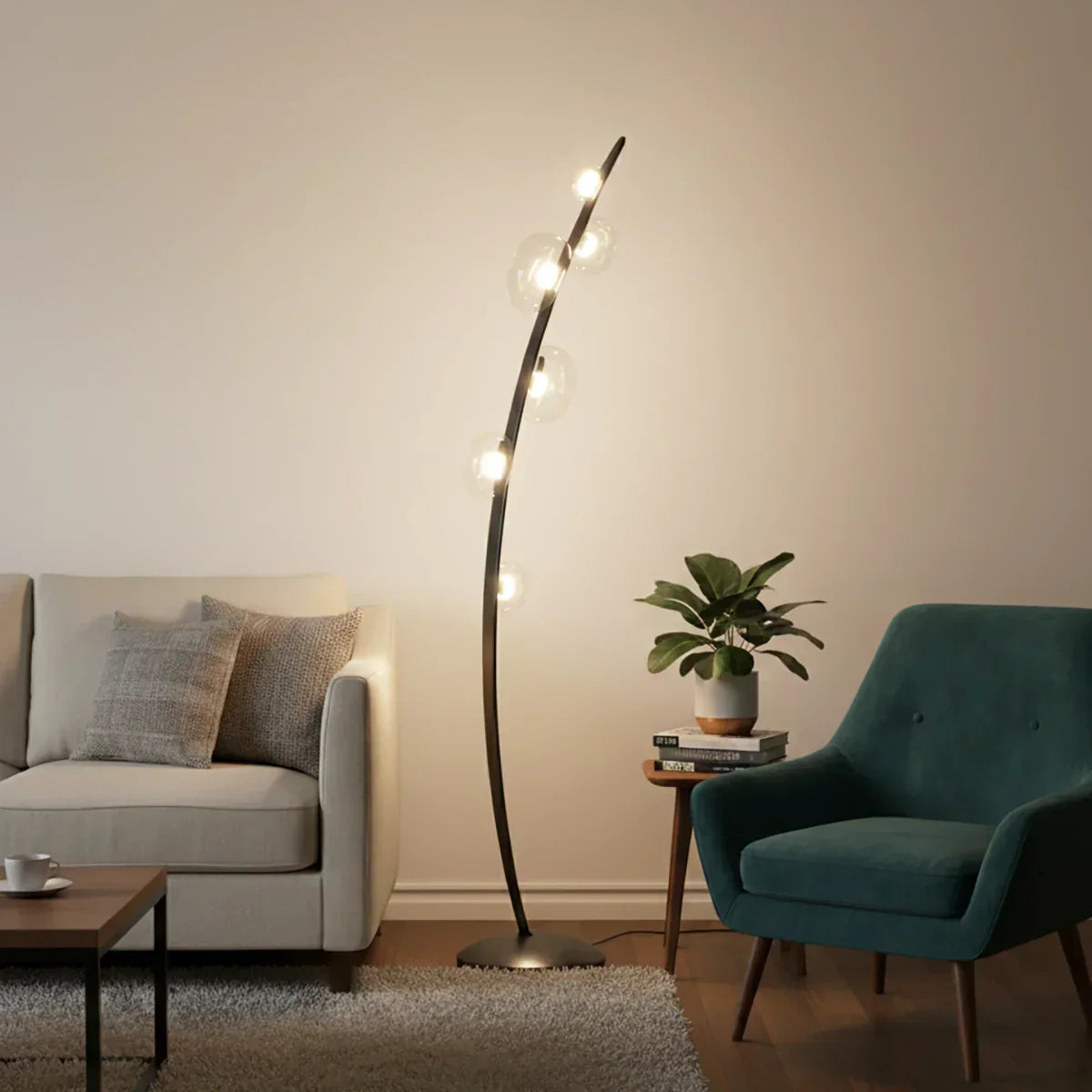 Eclipse Ribbon Floor Lamp Close-Up