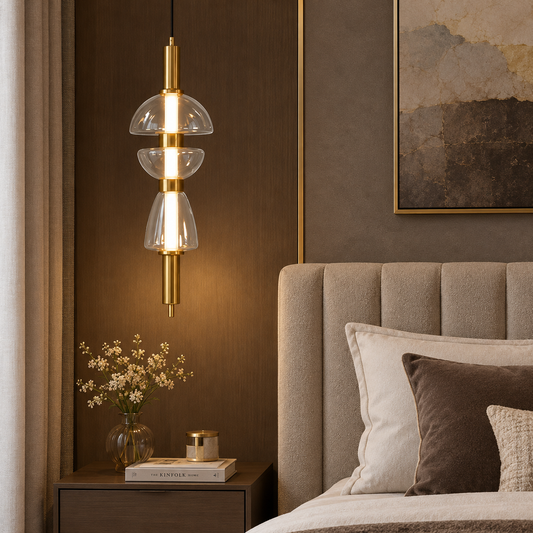 Dome Metal Glass Pendant Light
