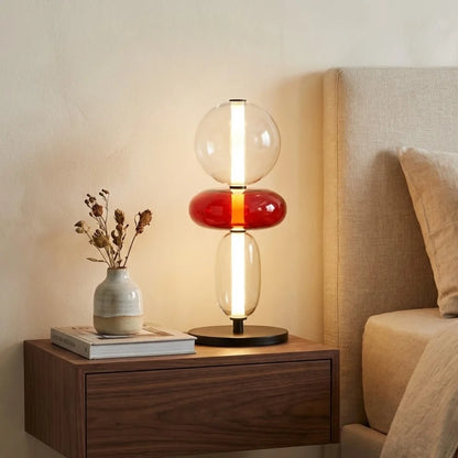 The Solara Glass Orb Table Lamp