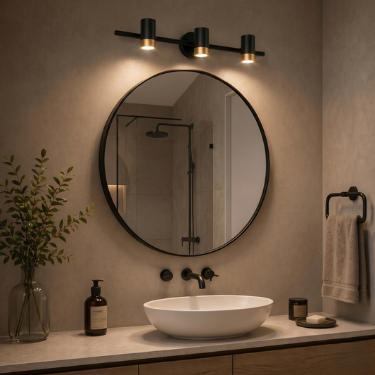 Noir Trio Luxe LED Mirror Light