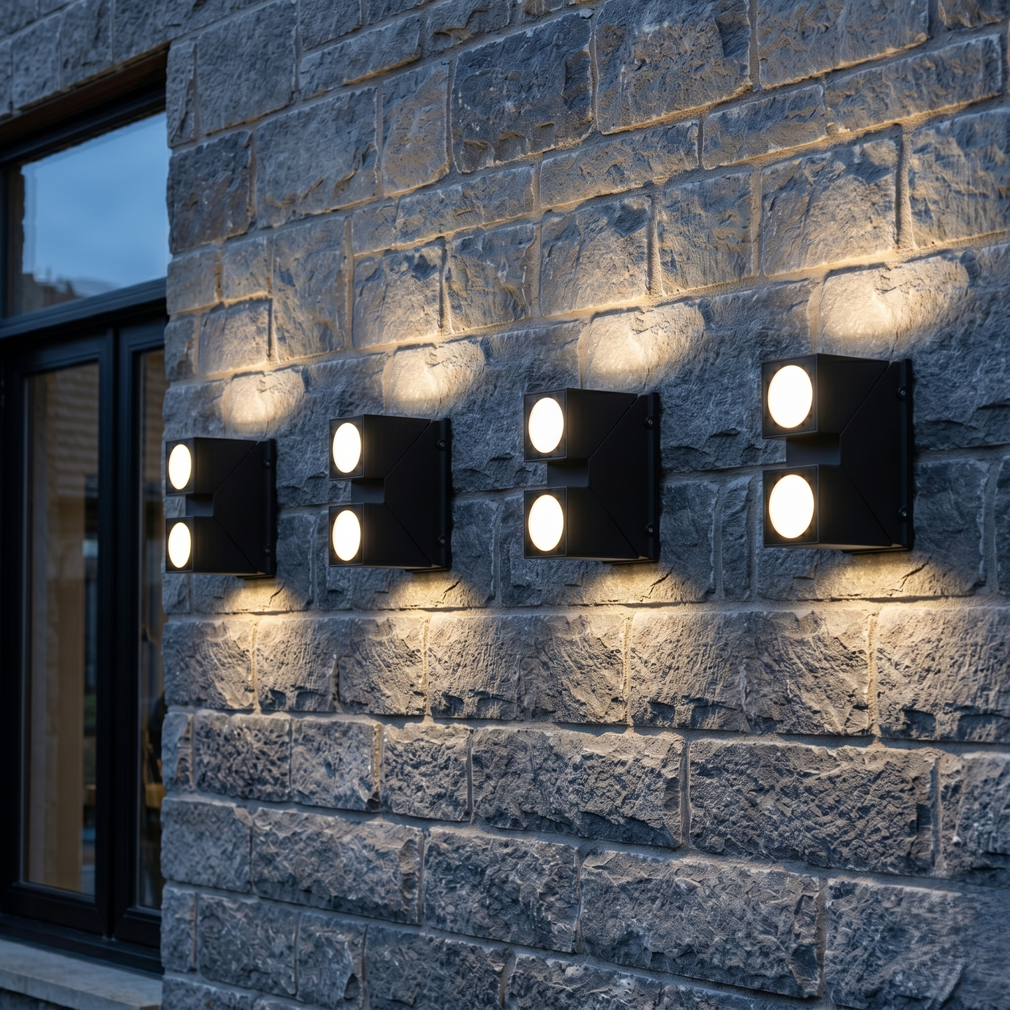 Outdoor Cast Aluminum Diffusers Wall-Light