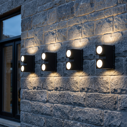 Outdoor Cast Aluminum Diffusers Wall-Light