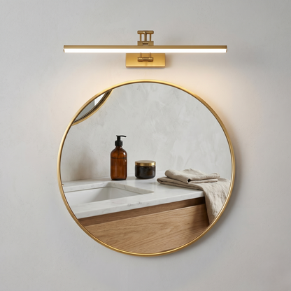 The Arcadia Gold Adjustable Linear LED Vanity Light