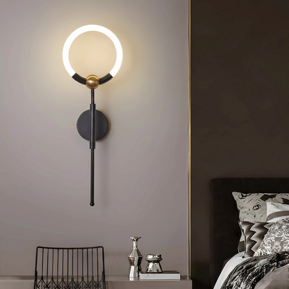 Half Moon Ring Wall Light
