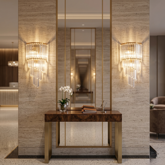 Dazzling Crown Wall Light