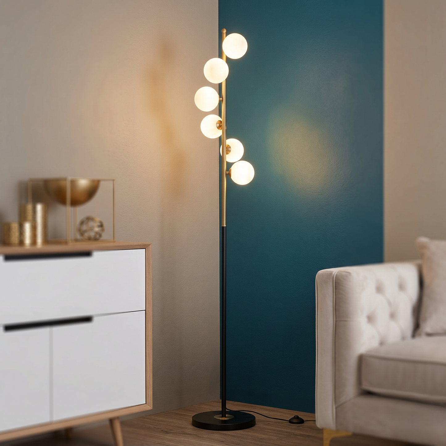 Orbital Constellation Globe Floor Lamp