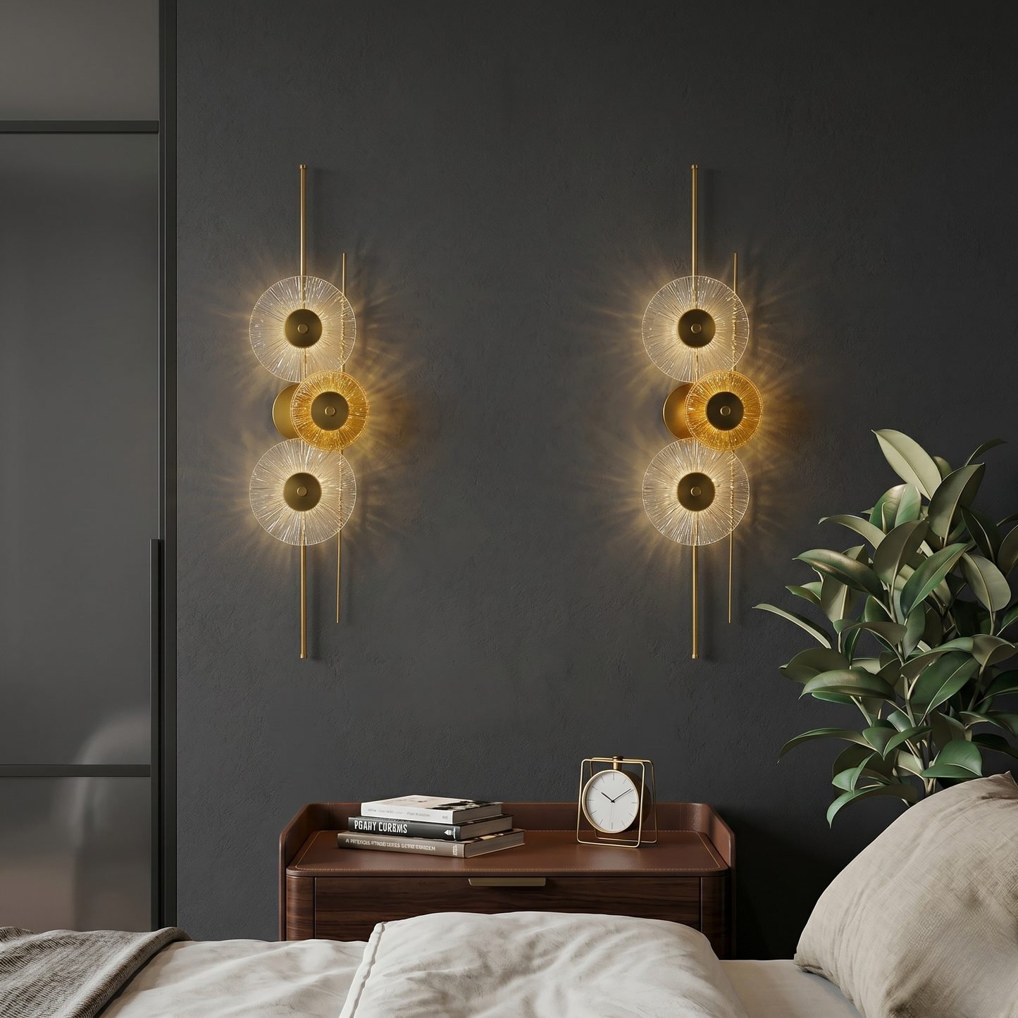 Triple Disc Modern LED Wall Light