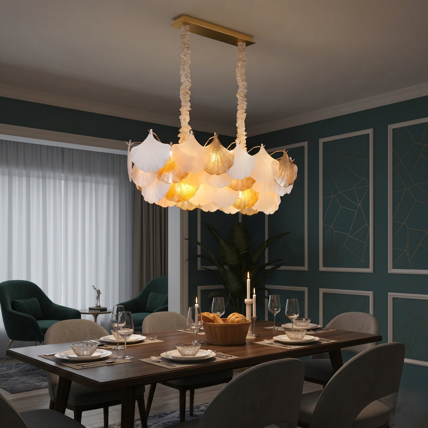 Whispering Leaves Dining Chandelier