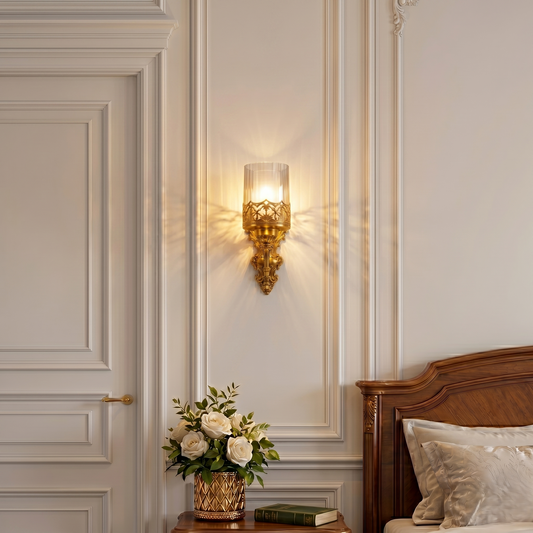 Antique Brass Finish Wall Light