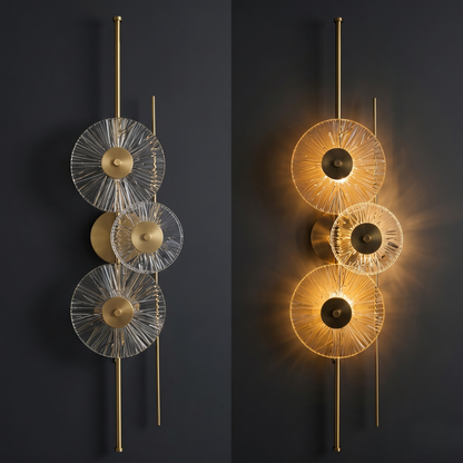 Triple Disc Modern LED Wall Light